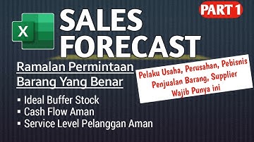 Cara Membuat data FORECAST SALES dengan Excel - Ini Sangat PENTING || PART 1