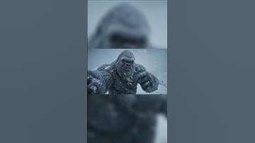 Yeti Faces Blizzard with Storm Summit Motivation - AI Generated #shorts