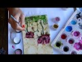 Beautiful Watercolor Project on Teabags