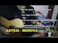 Buat kamu galau kunci gitar asrtrid  mendua   full chord mudah