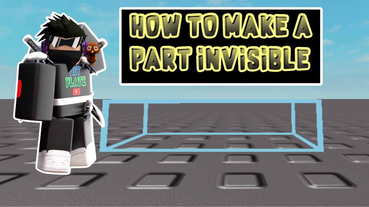 How To Make A Part Invisible On Roblox Studio Youtube - roblox tutorial how to make a part invisible and visible