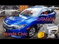 Oil Change - Honda Civic 2016 2017 2018 + Oil Life Light Reset  DIY How to Guide