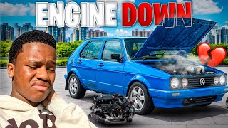 THE ENGINE BROKE DOWN ON THE PROJECT GOLF MK1 | Part 3