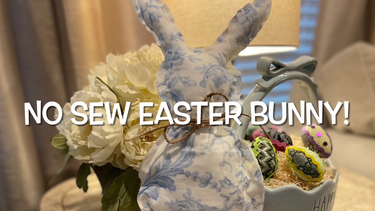 No Sew Easter Fabric Bunny! - YouTube