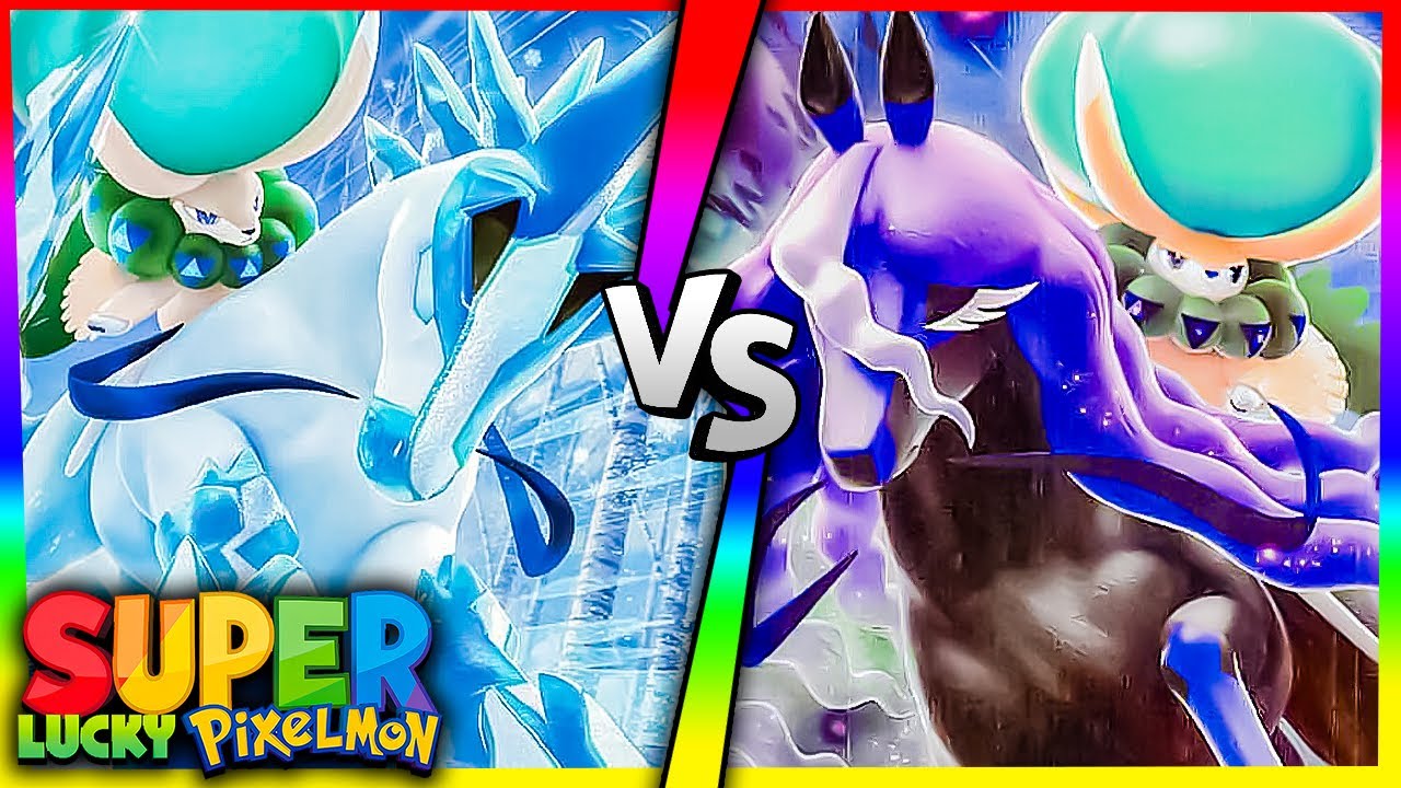 Minecraft SUPER LUCKY PIXELMON - SHADOW RIDER CALYREX vs ICE RIDER ...