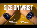 Size Comparison ON WRIST! Apple Watch Series 6 40mm vs 44mm