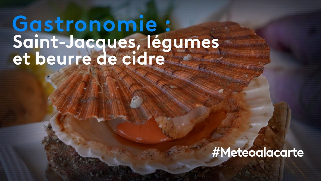 Gastronomie : Saint-Jacques, légumes et beurre de cidre