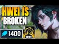 WHEN THE NEW CHAMPION HWEI HITS 1400 AP! THIS IS BEYOND BROKEN