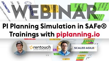 Scaled Agile Inc. Webinar PI Planning Simulation with piplanning.io