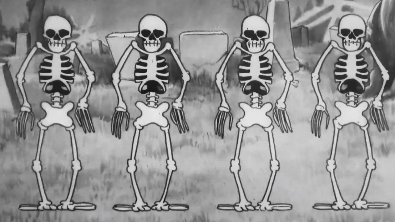 Spooky scary skeletons gif