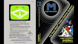 Super Challenge Baseball Atari 2600 (M.Network) 1982