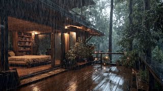 Chambre Douillette En Forêt | Pluie Apaisante Qui Touche Le Cœur Et T’aide À Dormir Vite