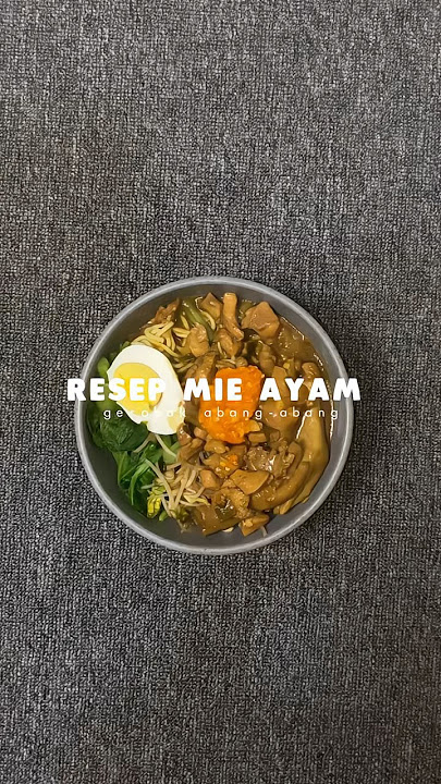 Bagian 3 || Resep Mie ayam home made✨