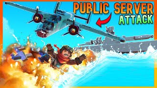 ATTACKING Public Servers With A WW2 BOMBER! (North American B25 Mitchell) | Trailmakers Multiplayer