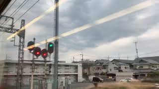 近鉄大和西大寺駅　吉野行き連絡橿原神宮前行き特急（V05）大和西大寺〜大和八木　側面展望