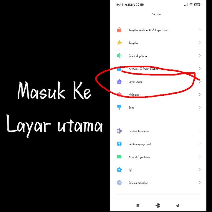 Cara menghilangkan pintasan di layar utama HP Xiaomi