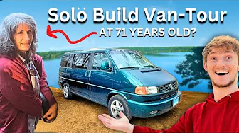 Tour of Solo Adventure Grandma's Cozy Van-Life Van | 71 Years Old