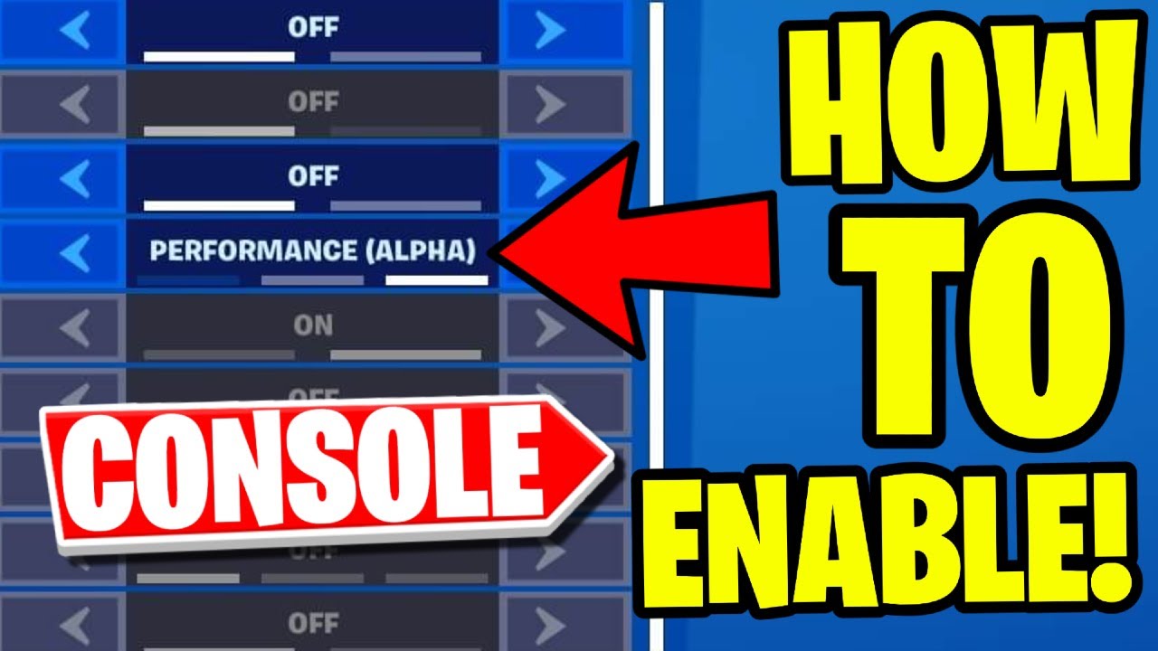 How to Get PERFORMANCE MODE on CONSOLE in Fortnite 2022! (XBOX/PS4/PS5) 