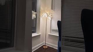 Need light and storage?This arc lamp’s got you.💡 Perfect for small space living!