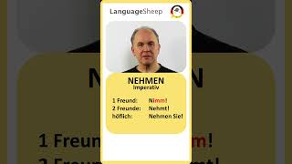 Konjugation und Aussprache von NEHMEN alle Zeiten Conjugation and pronunciation of NEHMEN all tenses