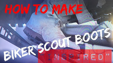 Biker Scout Boot Cover Tutorial
