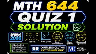mth 644 quiz 1 solution spring 2026