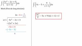Integrals (Long Division)