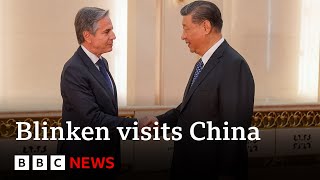 Chinas Xi Jinping Meets Us Secretary Of State Antony Blinken Bbc News