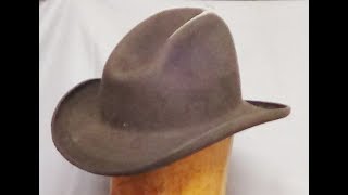 How to Make a Cowboy Hat with no mechanization....Step 1