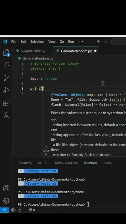 Random Number Generate in Python Programing #random #number #generated ...