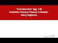 Introduction pg 18 feminist literary theory a reader mary eagleton part 1