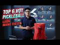 TOP 6 CÂY VỢT TÔI LUÔN MANG THEO KHI RA SÂN #youtube #pickleball