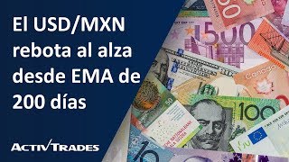 04/06/2020 - El USD/MXN rebota al alza desde EMA de 200 días