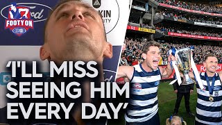 An emotional Joel Selwood calls time on his incredible career | Footy on Nine