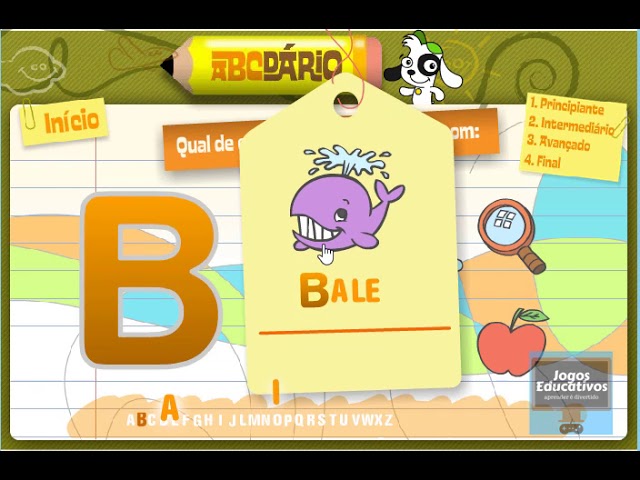 Jogo Educativo Aprendo o Alfabeto em Português ㅤ, Jogos educativos