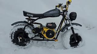Axis M200 Minibike Stage 1 Exhaust Sound 