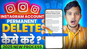 Instagram Account Delete Kaise Kare Permanently | How To Delete Instagram Account Permanently 2025