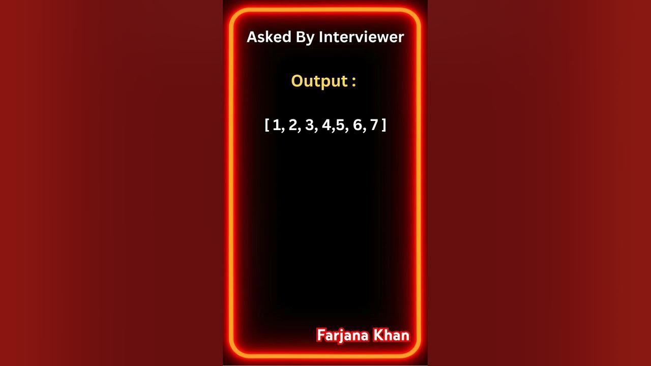 Convert Nested Array in the single Array #interview #codinginterview # ...