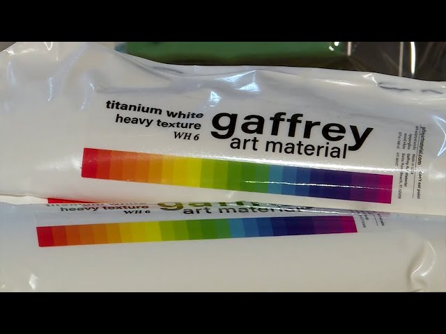 gaffrey art Titanium White Heavy Body Texture Acrylic Paint – Gaffrey Art  Material