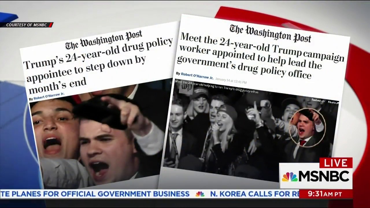 24-Year-Old Staffer Leaving WH Drug Policy Office After Questions Arise Over His Qualifications