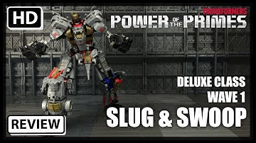 Transformers Power Of The Primes Wave 1 Deluxe Dinobots SWOOP and SLUG
