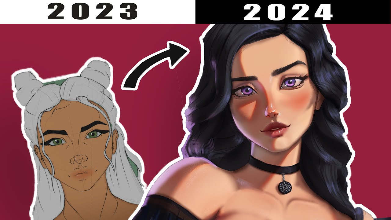 My 1 Year Art Progress [ Tips I Learned ] - YouTube