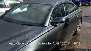 Auto Clover Wind Deflectors Set for Audi A6 2011 - 2018 (6 pieces)