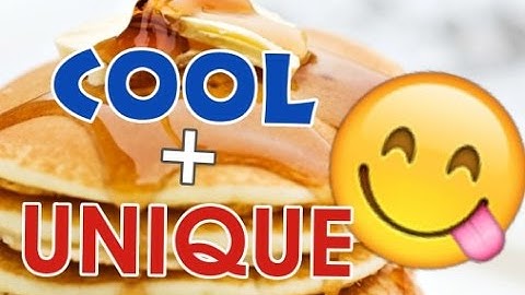 TOP 5 COOL / UNIQUE PANCAKE COMBINATIONS