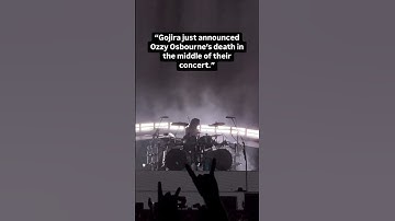 Thumbnail of Gojira Just Anounced Ozzy Osbourne's Death in Their Concert