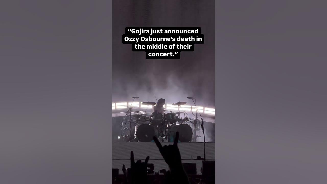 Gojira Just Anounced Ozzy Osbourne's Death in Their Concert