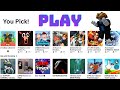 Roblox BUT YOU Pick the GAME!