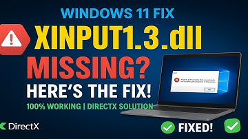 Fix Missing XInput1_3.dll Error on Windows 10 | Easy DirectX Fix (100% Working Solution)