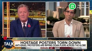 Piers Morgan vs. Shehab Elrefai debating about Israel/Hamas Details