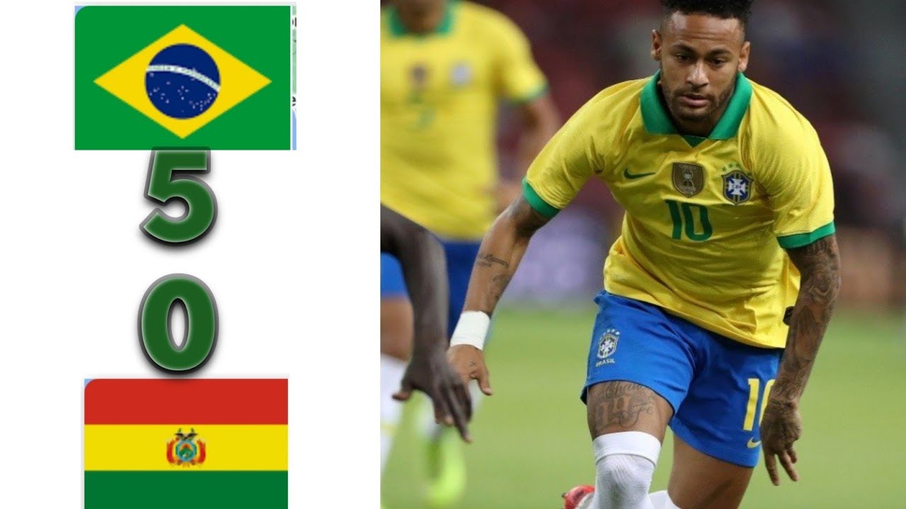 Brazil vs Bolivia 50 match highlights And goals 2020 YouTube